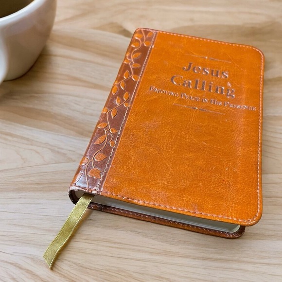 Jesus Calling Book by Sarah Young Thomas Nelson Publishing Pre-Owned Stains - Picture 1 of 15